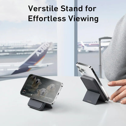 【Magnetic Power Bank】Anker 5,000Mah Magnetic Power Bank, Wireless Portable Charger with Foldable Stand & Side USB-C Port, Battery Pack for Iphone 17/16/15/14/13#Dealsforyoudays Sohochic